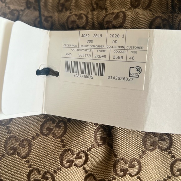 GG CANVAS TRACK BOTTOMS men 46 = small brand new - Picture 8 of 12